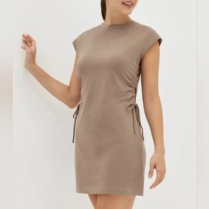 Love Bonito Dena Side Ruched T-Shirt Dress - Clay, S